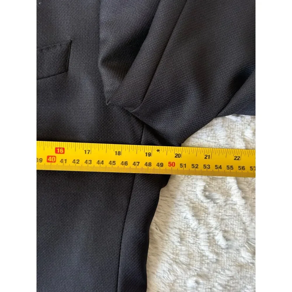 Hugo Boss The Sweet3 Blazer 36R Dark Gray 100% Virgin Wool Two-Button Jacket
